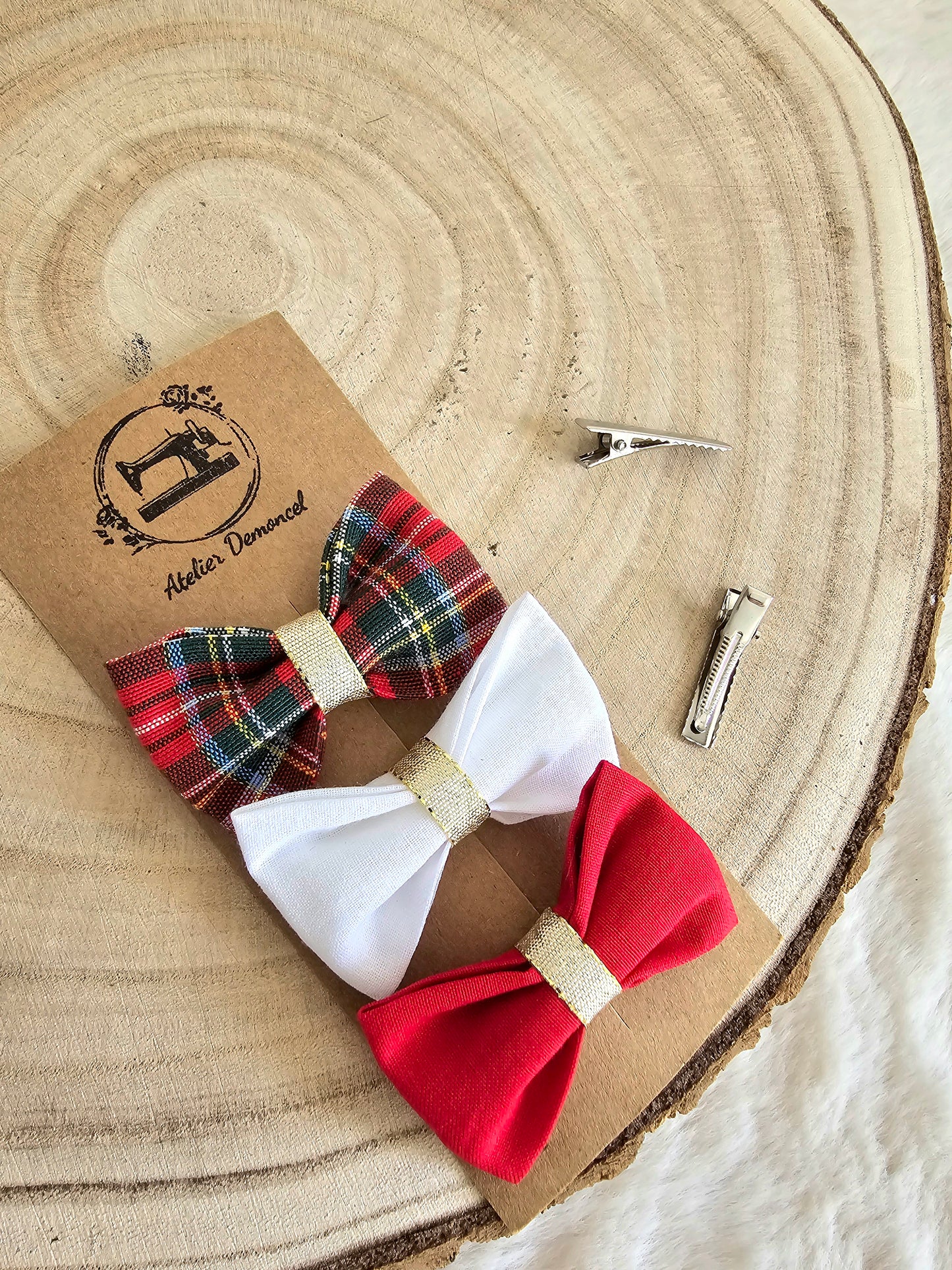 Lot de 3 nœuds Noël