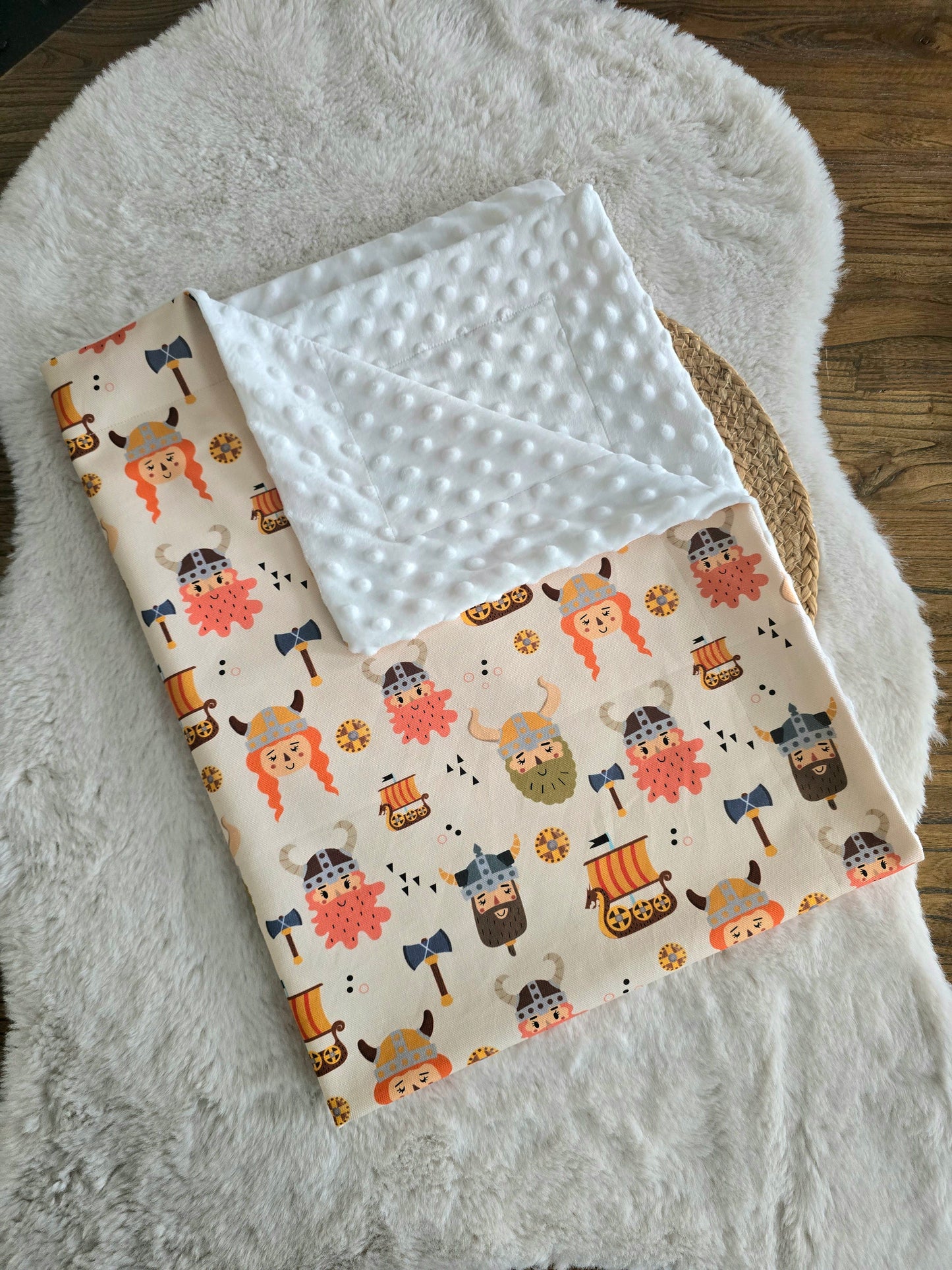 Couverture viking beige