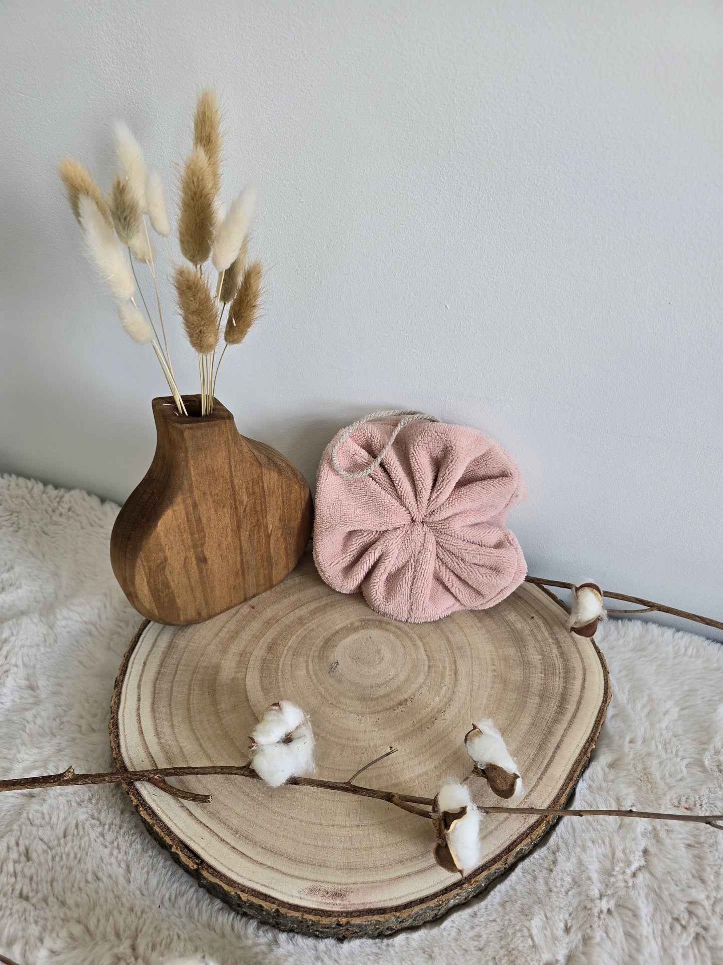 Fleur de douche rose