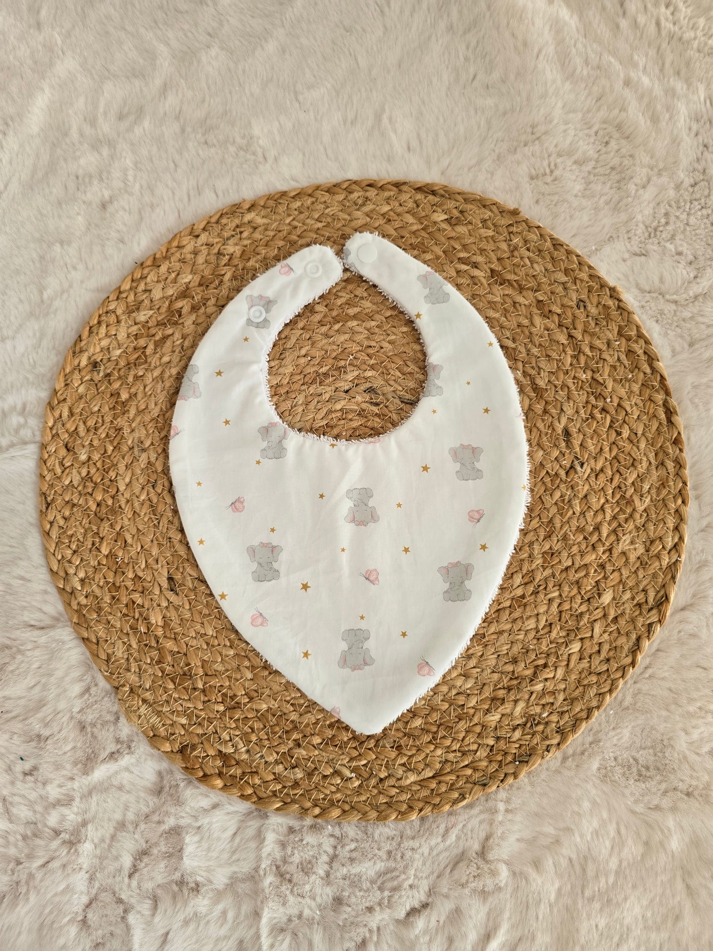 Bavoir bandana éléphants