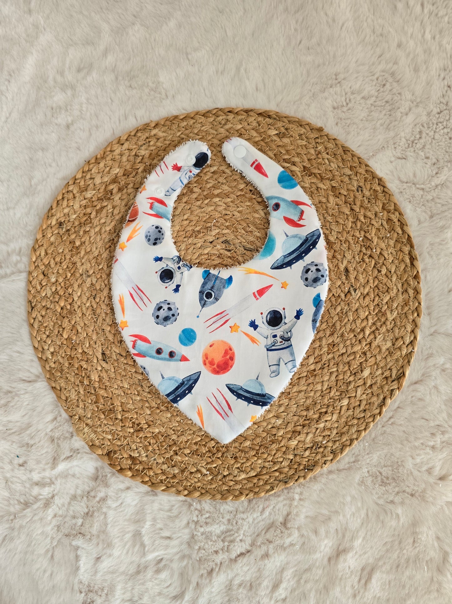 Bavoir bandana astronaute