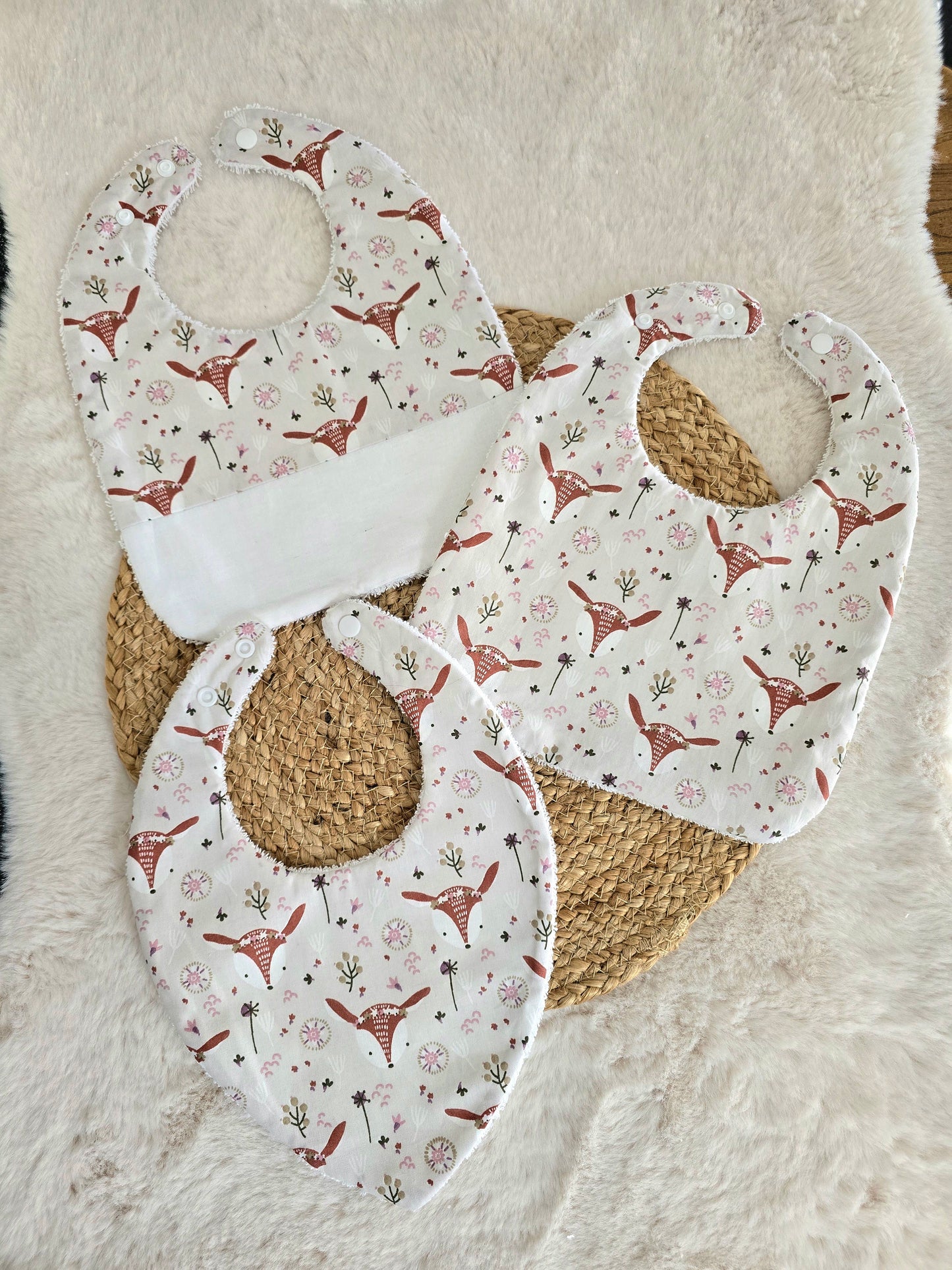 Coffret bavoirs biche