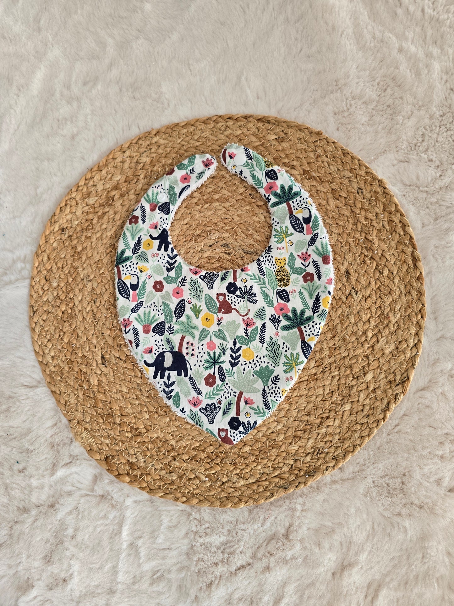 Bavoir bandana jungle