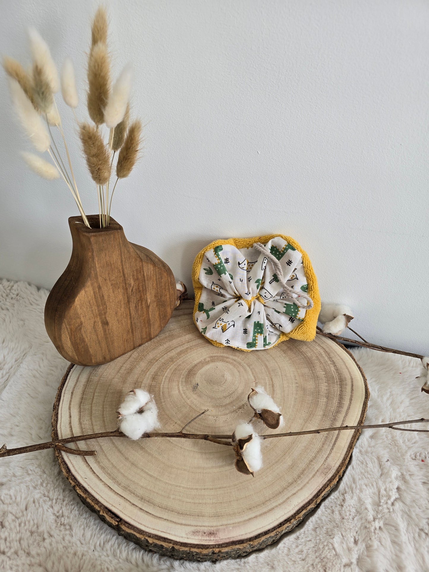 Fleur de douche moutarde enfant