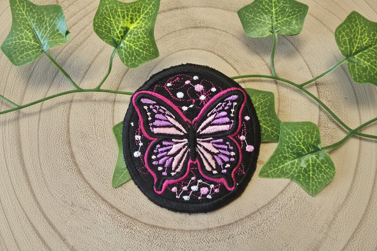 Patch papillon cercle