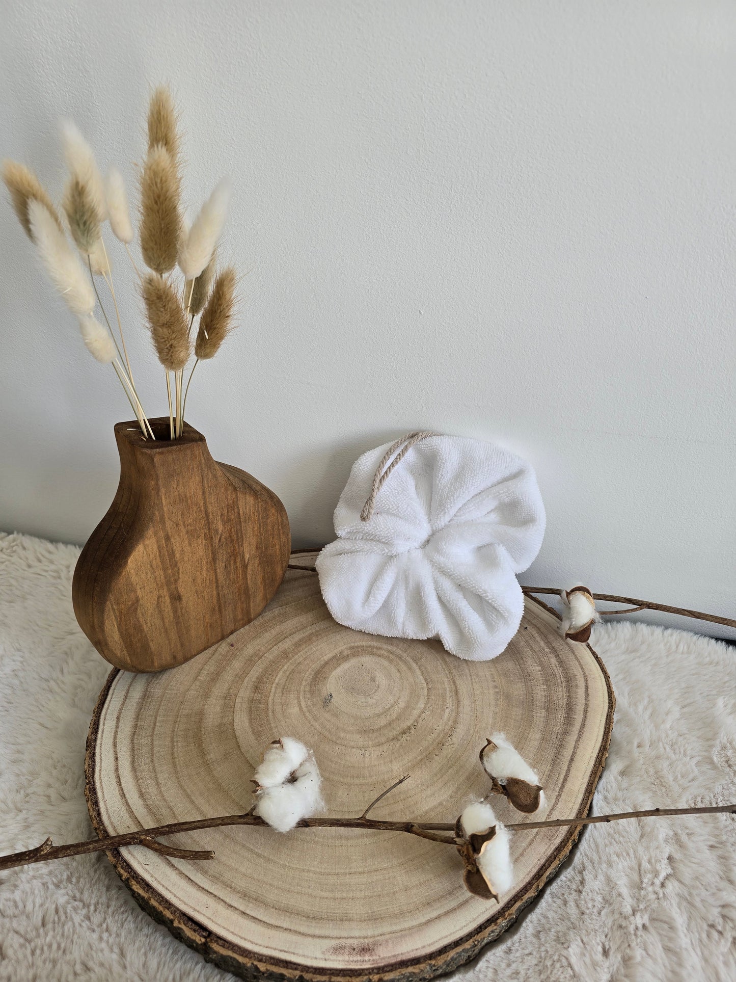 Fleur de douche blanche
