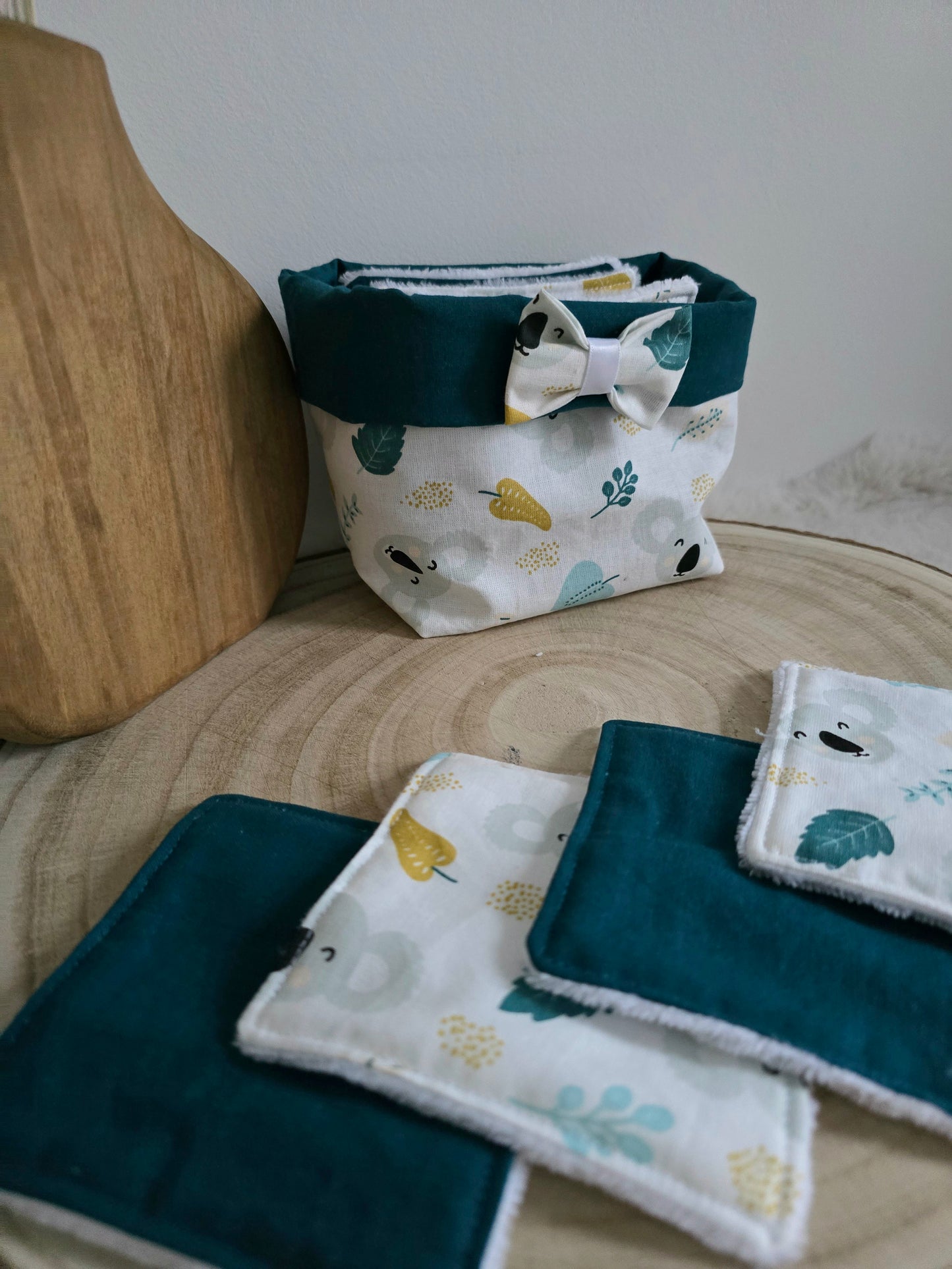 Panier 10 lingettes lavables koala