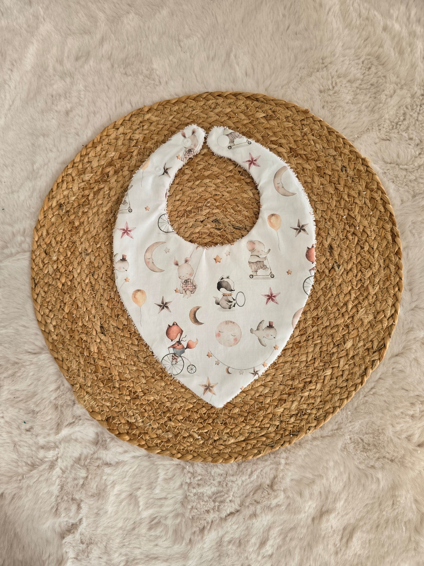 Bavoir bandana lune