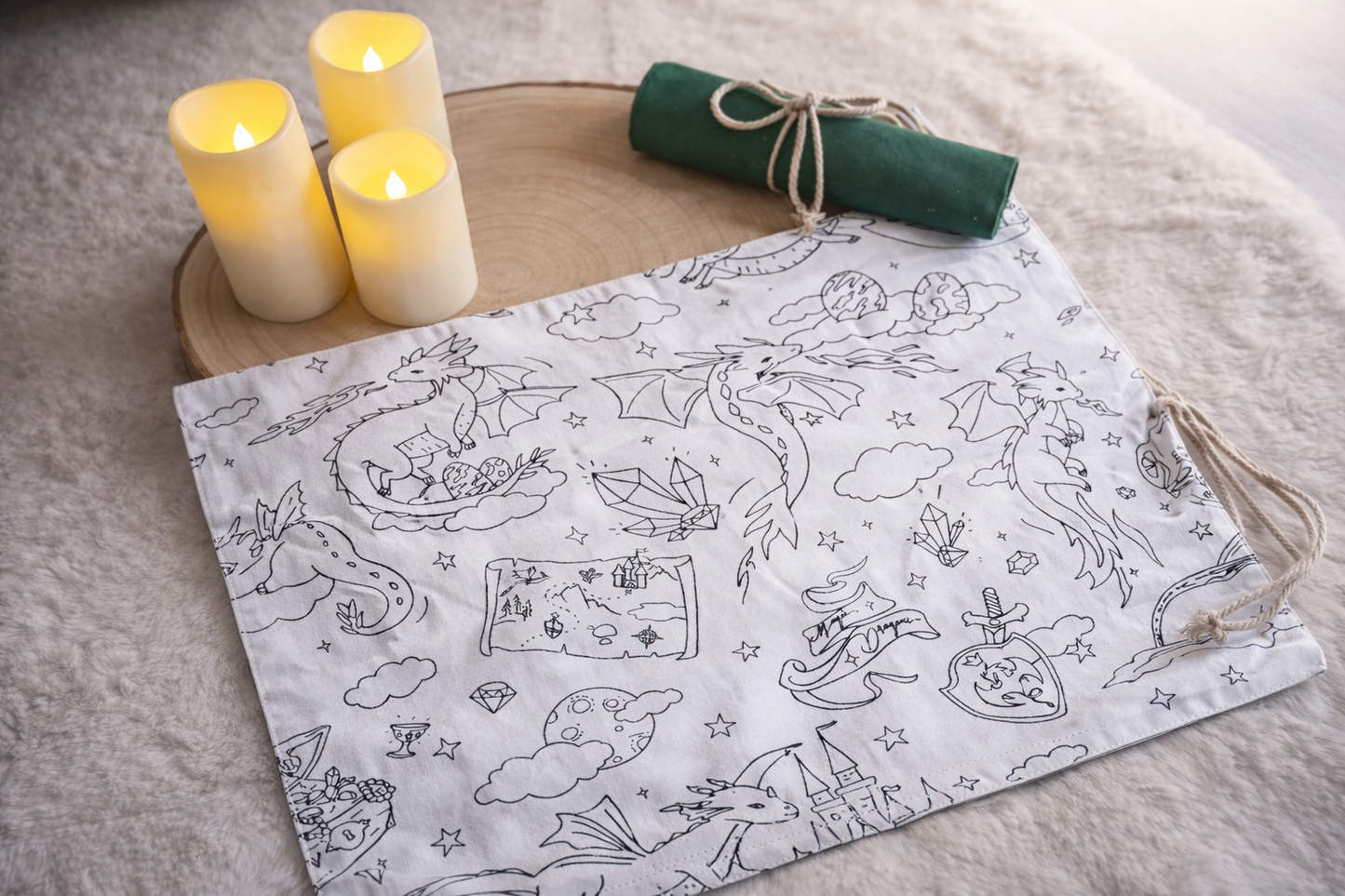 Feuille de coloriage dragon