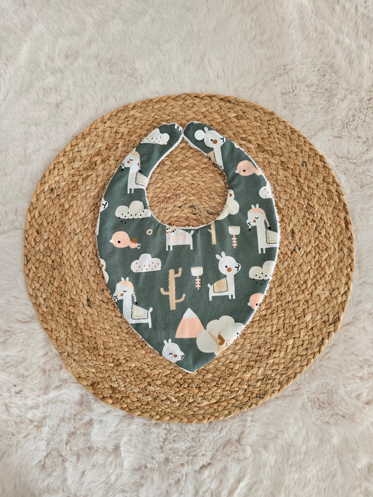 Bavoir bandana lama