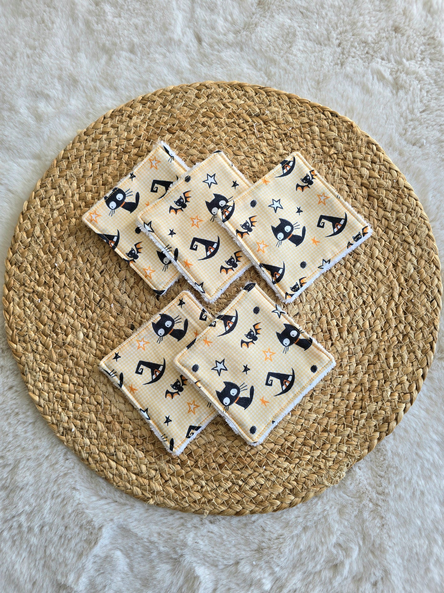 Lot de 5 lingettes Halloween 🐱