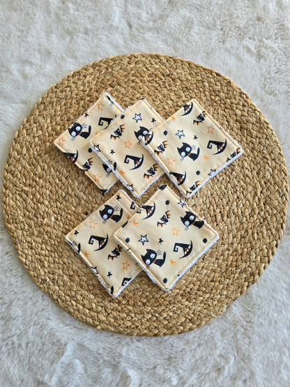 Lot de 5 lingettes Halloween 🐱
