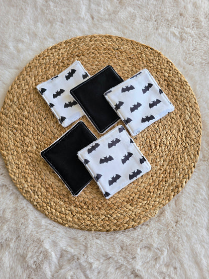Lot de 5 lingettes Halloween chauve-souris