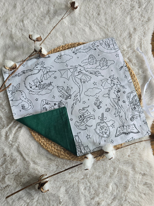 Feuille de coloriage dragon