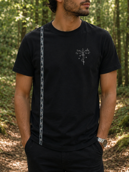 T-shirt dragon épée gris M