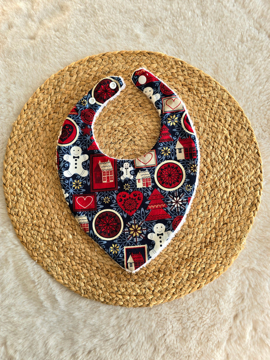 Bavoir bandana petit biscuit