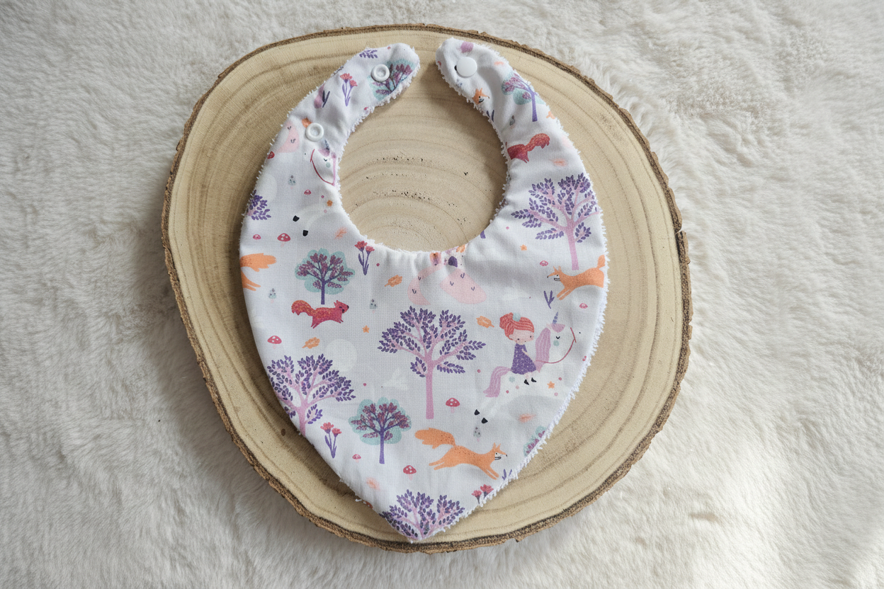 Bavoir bandana princesse