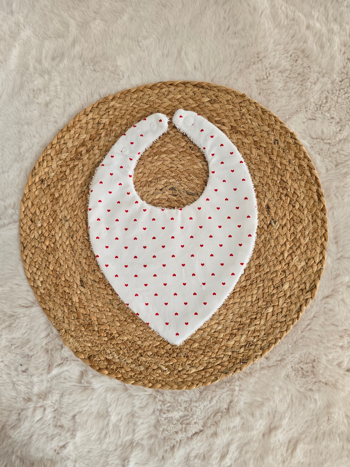 Bavoir bandana petit cœur