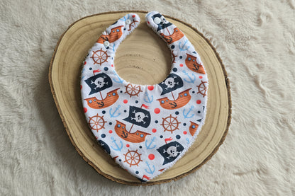 Bavoir bandana bateau pirate