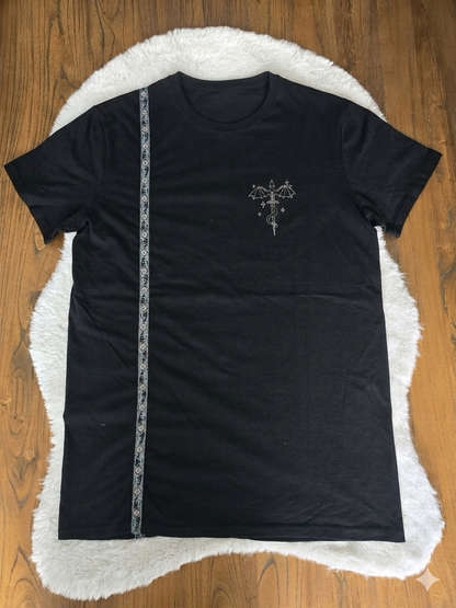 T-shirt dragon épée gris M