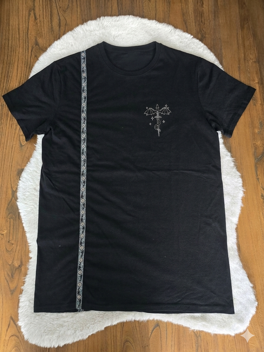 T-shirt dragon épée gris M