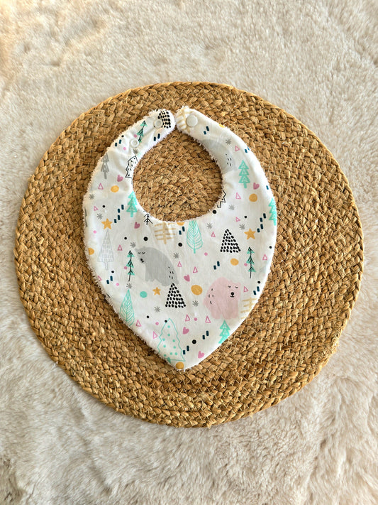 Bavoir bandana ours