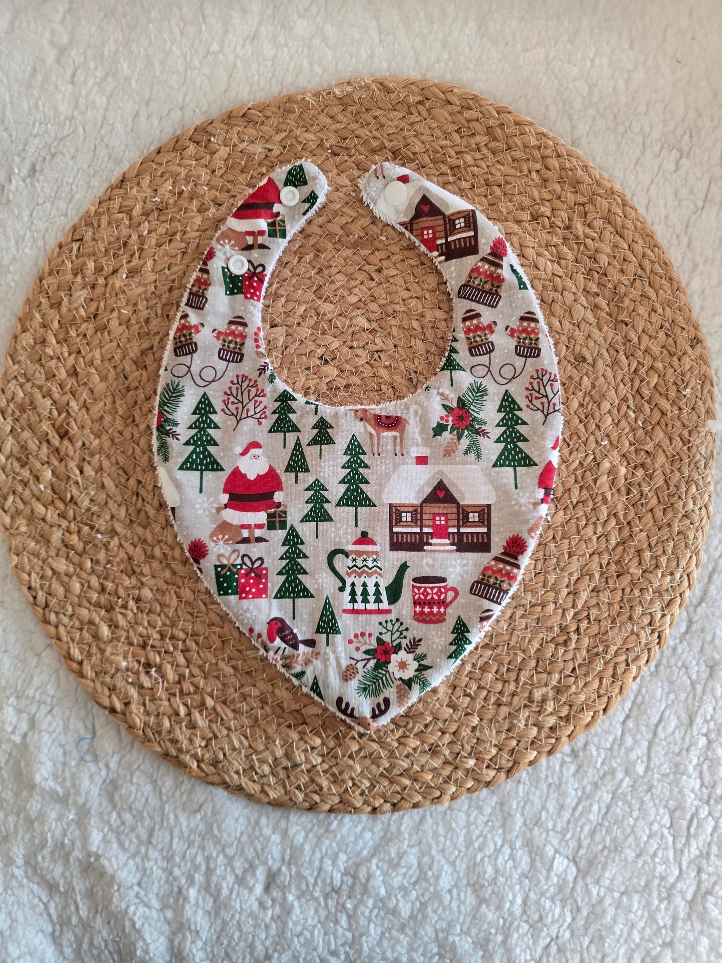 Bavoir bandana chalet