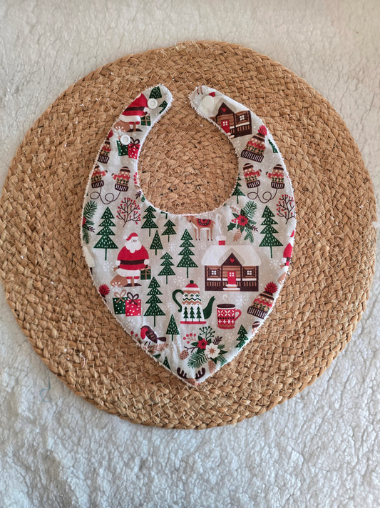 Bavoir bandana chalet