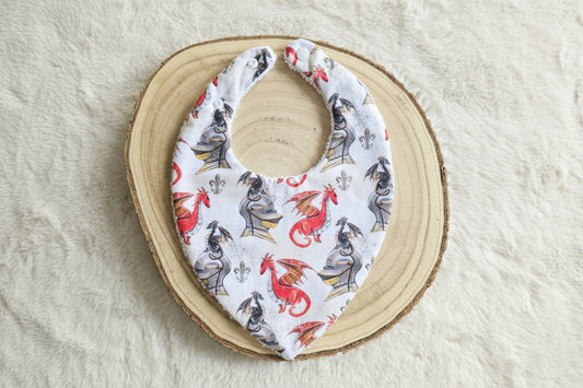 Bavoir bandana heaume dragon