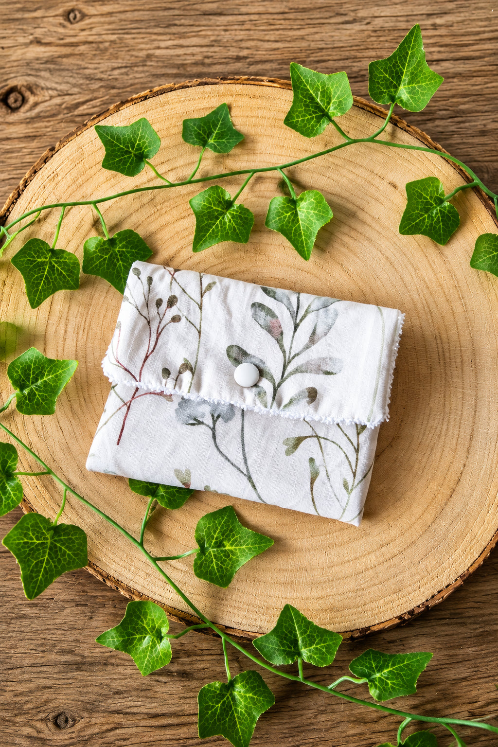 Pochette à savon fleurs 🌸