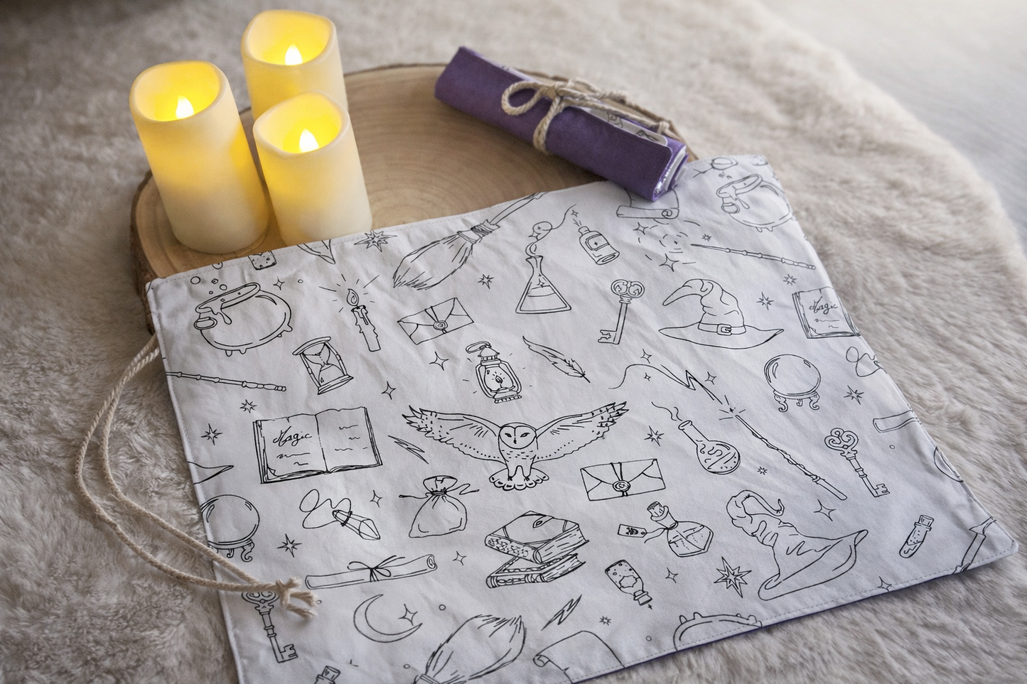 Feuille de coloriage sorcellerie