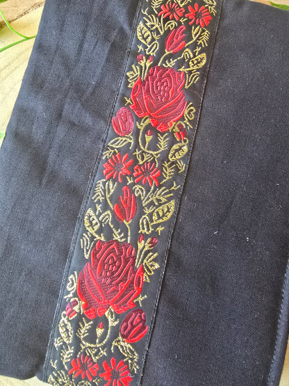 Pochette livre galon roses 🌹