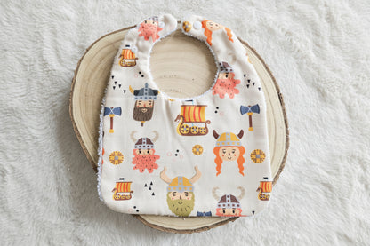 Bavoir classique viking beige