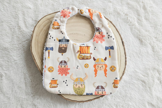 Bavoir classique viking beige