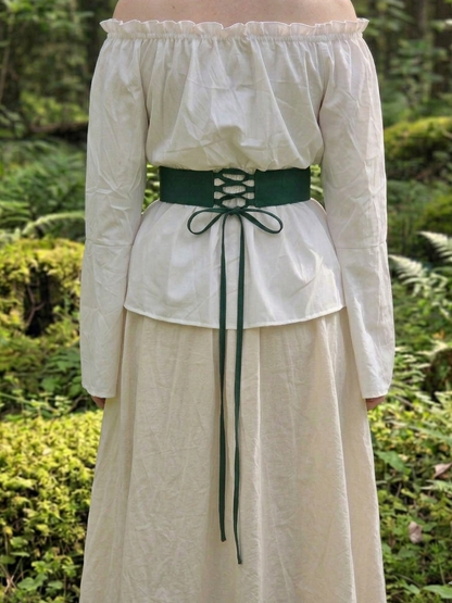 Ceinture sous poitrine verte celtique