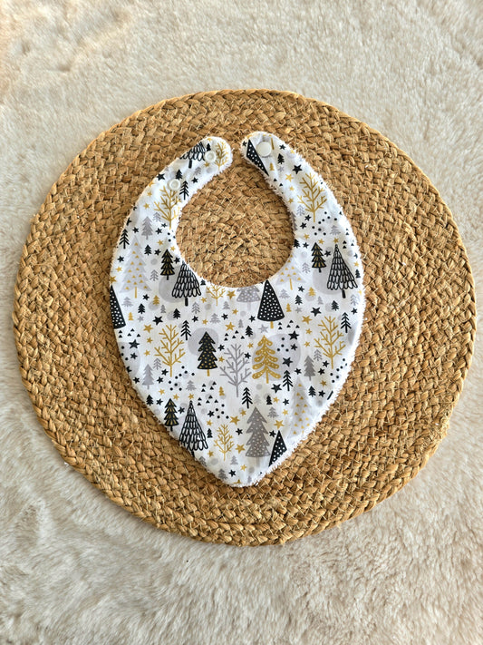 Bavoir bandana sapin