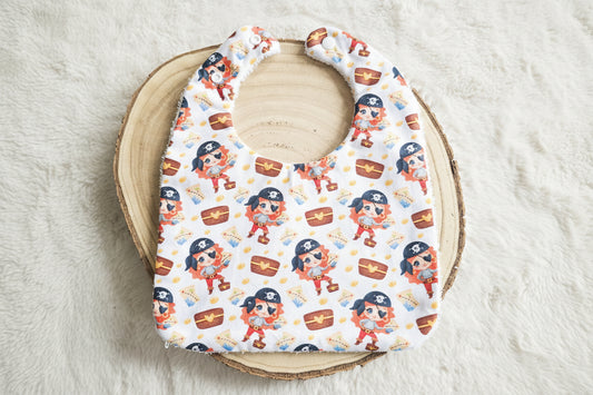 Bavoir classique pirates filles