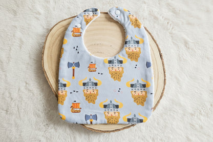 Bavoir classique viking bleu