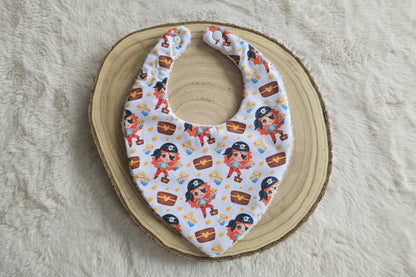 Bavoir bandana pirate fille