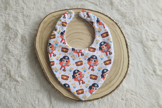 Bavoir bandana pirate fille