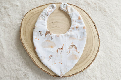 Bavoir bandana princesse licorne