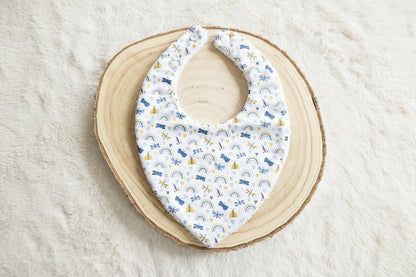 Bavoir bandana arc-en-ciel