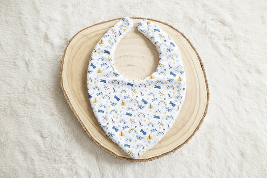 Bavoir bandana arc-en-ciel