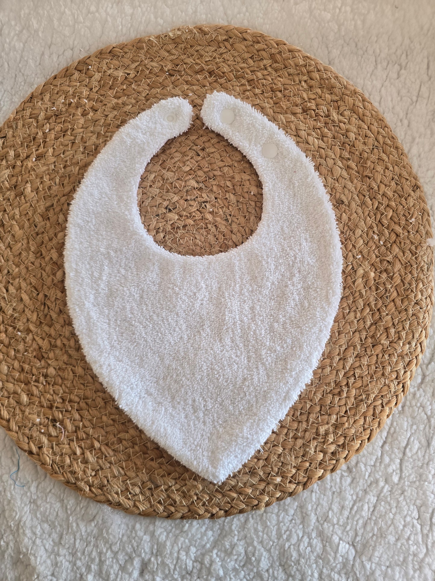 Bavoir bandana Noël rose