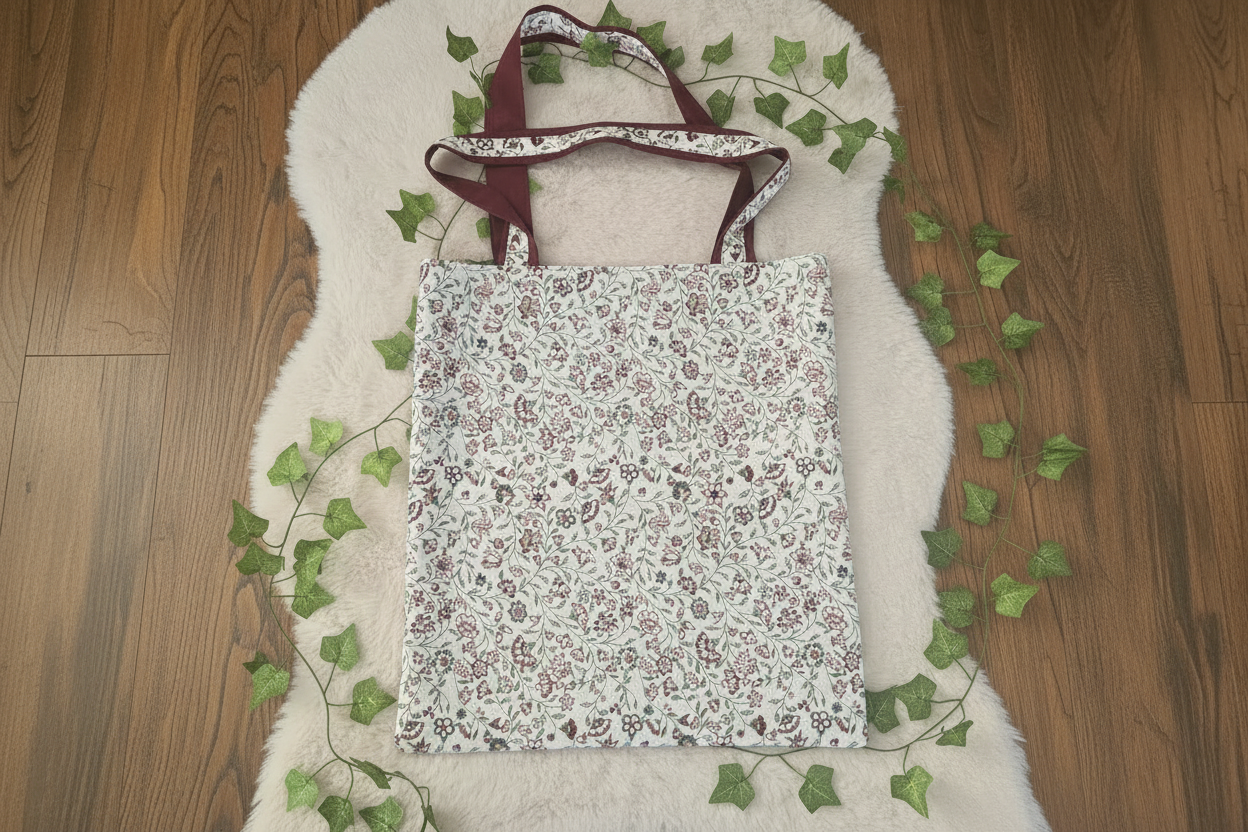 Sac avec broderie papillon